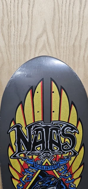 SANTA CRUZ NATAS Kaupas Skateboard Skate Deck Grey Dip W/ Metallic 