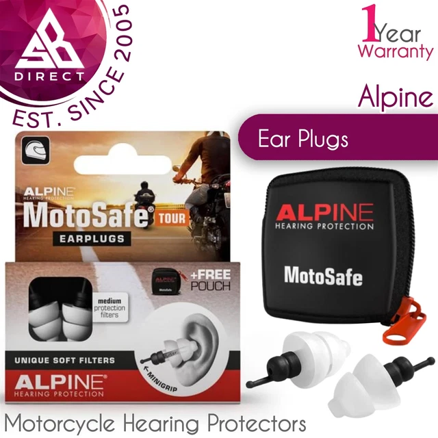Alpine EarPlugs MotoSafe Race Protezioni Udito Motociclo│Filler Morbidi│1 Paia