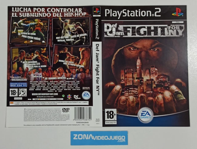 Custodia Originale PlayStation 2 + Solo Artwork – Def Jam Fight For NY – Nessun Gioco