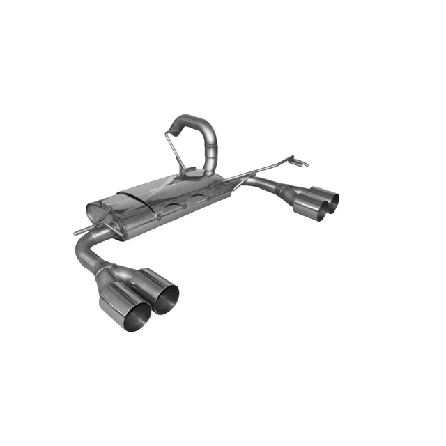 Marmitta Sportiva Fox 2x100mm Per Smart Fortwo 453 - Acciaio Inox Con Omologazione E - Foto 4