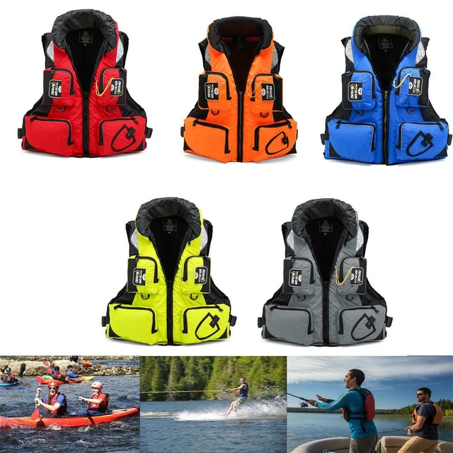 Life Jacket Safety Vest Sailing Kayak Fishing Hat Detachable Adjustable Buoyancy
