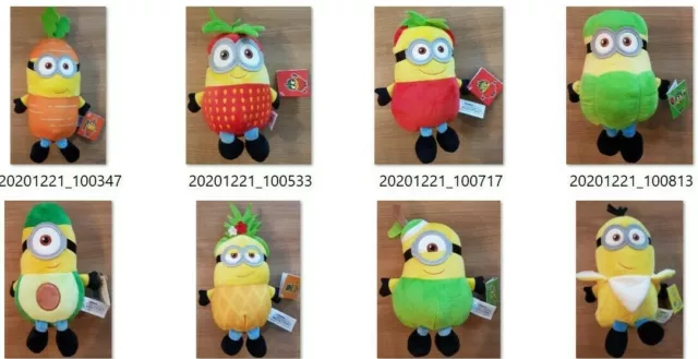 NEU 8 MINIONS Komplettsatz PLÜSCHFIGUREN PLÜSCH STOFFTIER KUSCHELTIER KAUFLAND