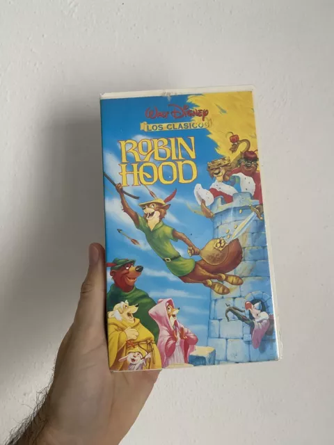 Robin Hood (1973 Animated film) VHS tape (Spanish) Disney, Latin version