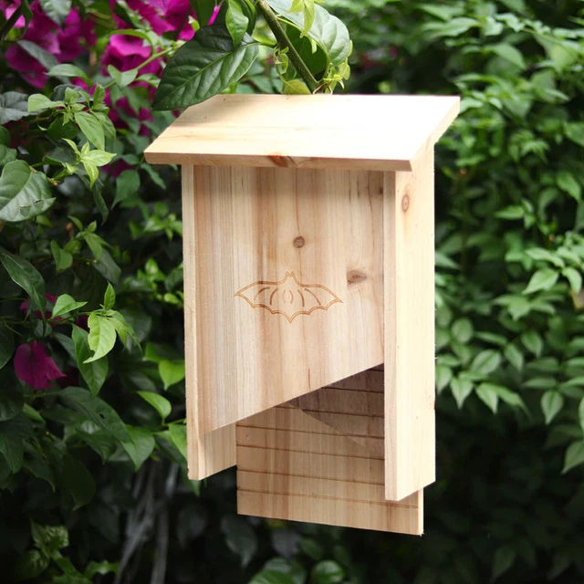 Casa de murciélagos al aire libre, casa de mascotas, fuera de la caja de murciélagos,