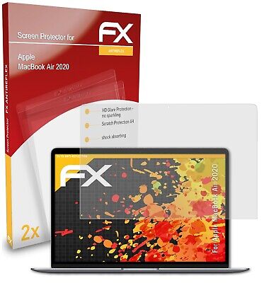 atFoliX 2x Film Protection d'écran pour Apple MacBook Air 2020 mat&antichoc