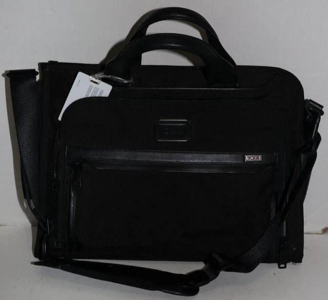 Tumi Alpha 3 Slim Deluxe Portfolio Bag For Men and Women (Name is on Bag)