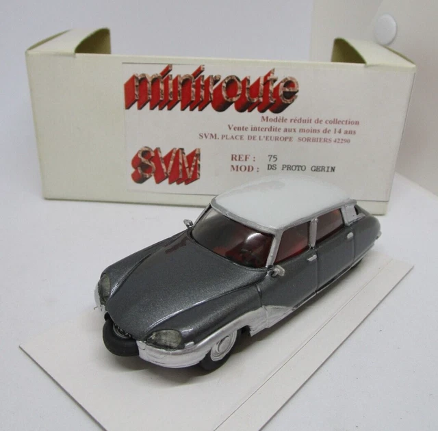 CITROEN DS CORBILLARD GB MINIROUTE 77 1:43 résine de reference 77