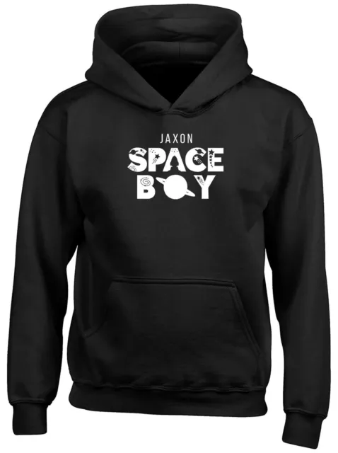 Personalised Space Boy Childrens Kids Hooded Top Hoodie Boys Girls