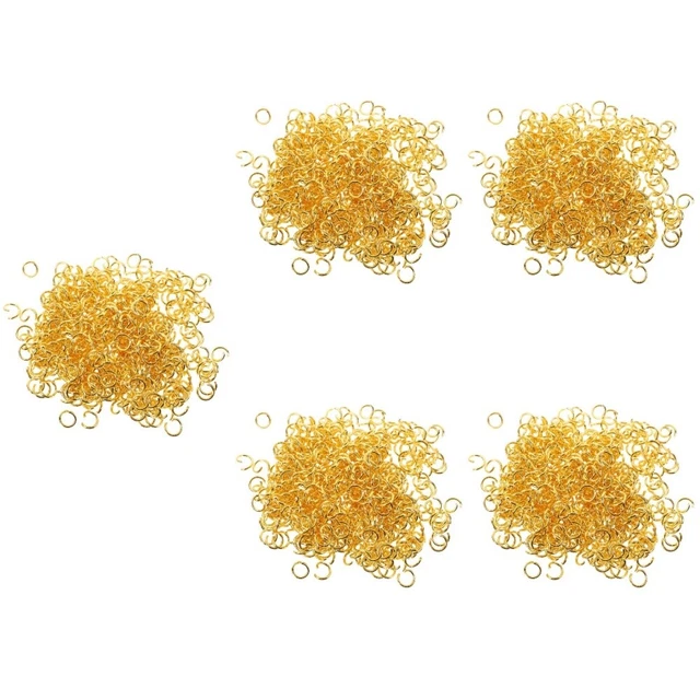 2500 piezas Pequeños Anillos de Salto Anillos Abiertos de Acero Inoxidable para Collar de Pulsera Hágalo usted mismo