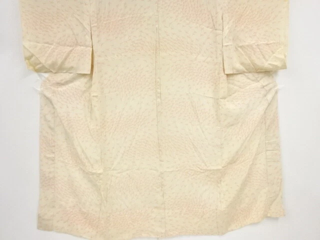 45270# Japanese Kimono / Antique Hitoe Juban / Cranes