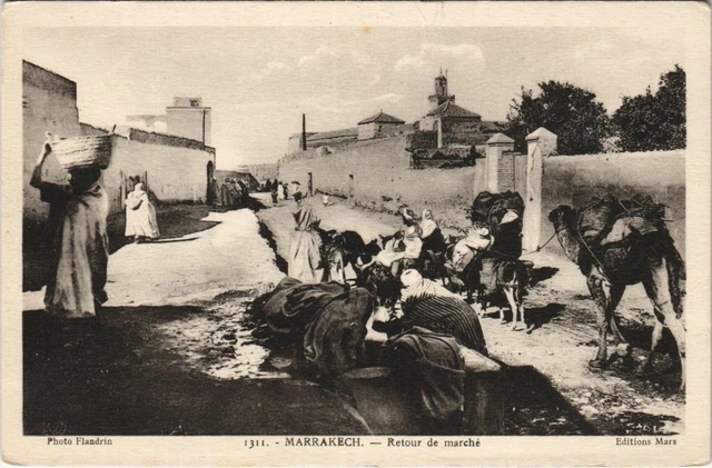 CPA AK Marrakech - Marrakesh - Retour de Marche MAROC (1082813)