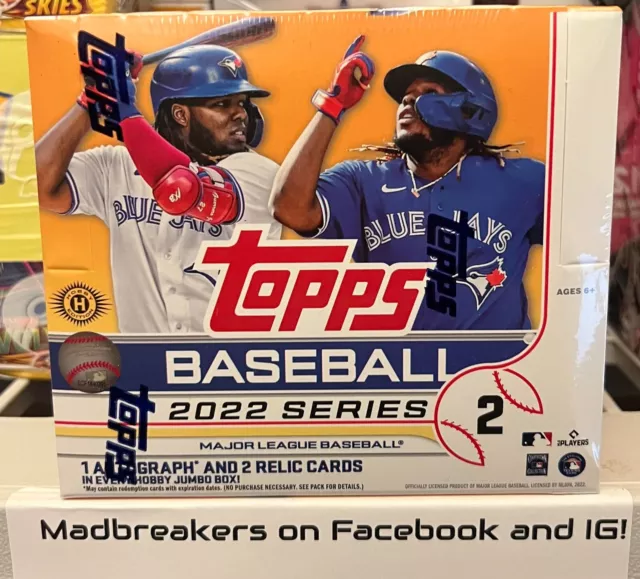 2022 TOPPS BASEBALL Series 2 HTA Jumbo Box Factory Sealed Box 209.99