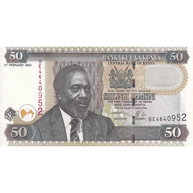 [#195814] Kenya, 50 Shillings, 2004, 2004-02-02, KM:41b, NEUF