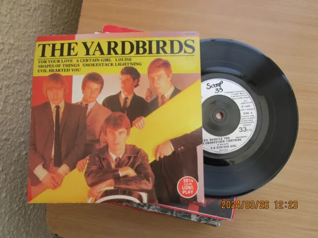 The Yardbirds=6 Track  E.p.  P/C  Vg++