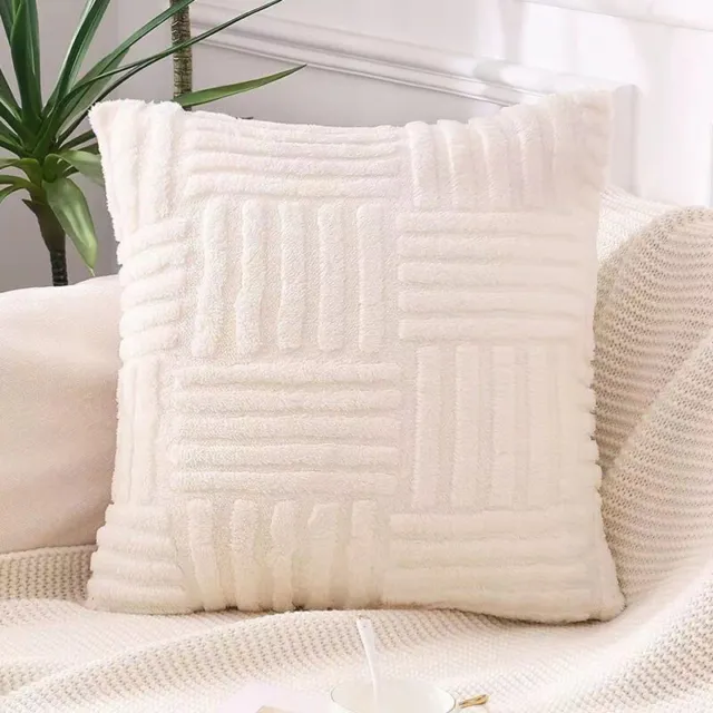 Plush Cushion Cover Decorative Sofa Living Room Pillow Cover Pillow Home Decor