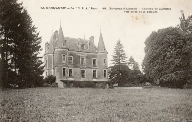 surroundings of Alençon, castle of improvement, view taken from the lawn