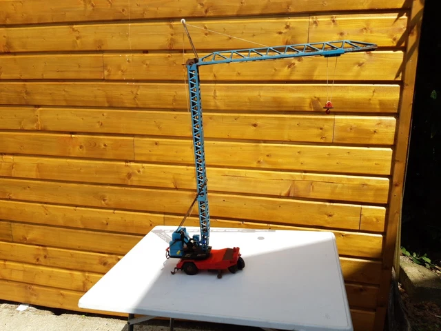 Grue De Construction Jouet Enfant - Grue Manuelle 40cm Avec Accessoires - Rotation 360°