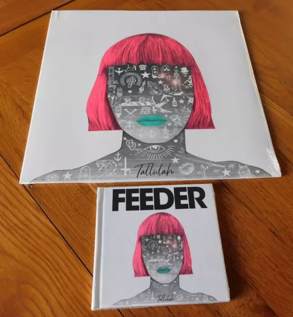 Feeder Tallulah White Vinyl UNPLAYED LP + Deluxe CD Hardback MINT 2019