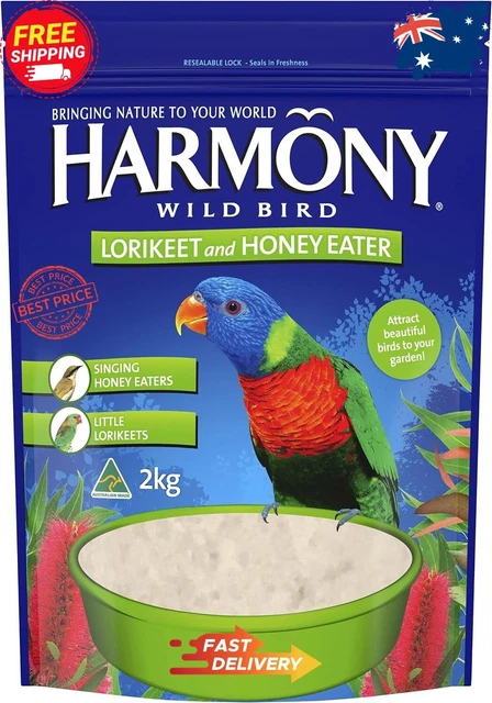Harmony Wild Bird Lorikeet and Honey Eater 2Kg | New Stock | FREE SHIPPING AU