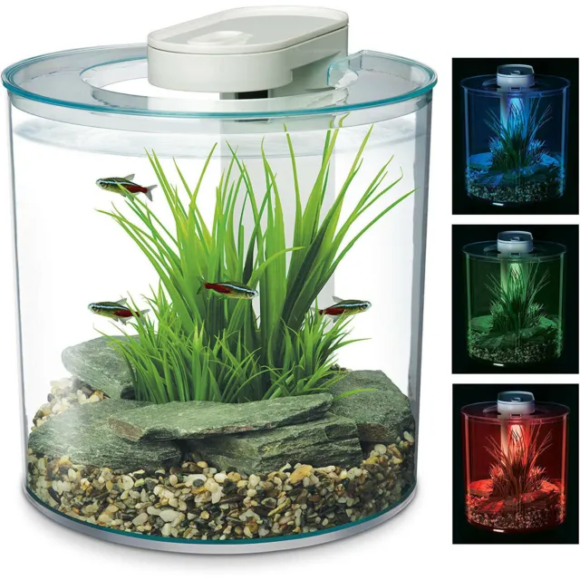 Hagen Marina 360 Aquarium Fish Tank Complete Kit 10L Inc Pump Filter LED Light