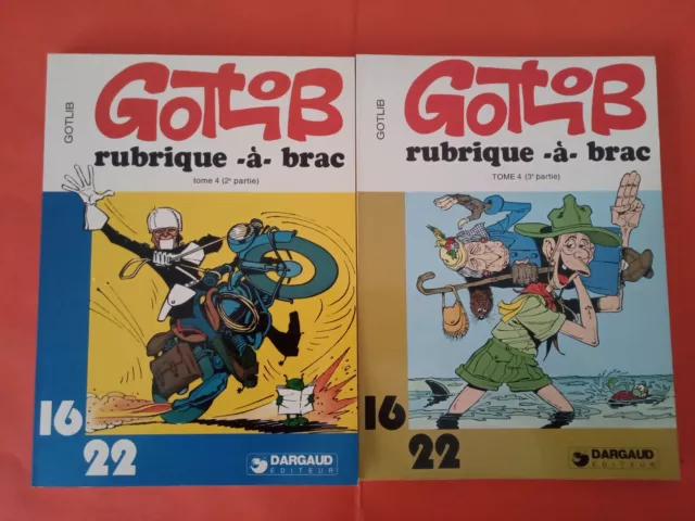 RUBRIQUE à BRAC - 2 Albums 16/22 - n°91 et 108 - 1980/81 - GOTLIB - TTBE
