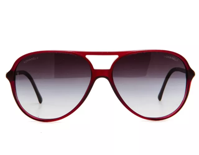 NEW CHANEL CH 5287 c.539/S6 59mm Red Aviator Sunglasses Italy Unisex  $395.00 - PicClick