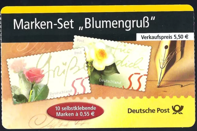 Deutschland 2003: Markenheftchen postfrisch MiNr.: DE MH51a; Heft-Rosengrüße