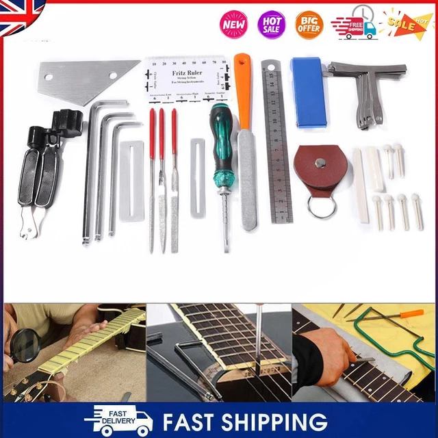 36 in 1 Professional Guitar Repair Tool Kit String Tuning Wrenches Tool #C