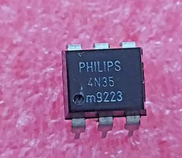 1pcs  4N35 Optocoupler, Photodarlington output, High Gain with Base Connection