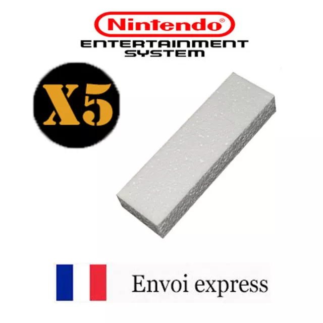 Lot de 5 cales en polystyrène pour boite de jeux NES - insert box tray