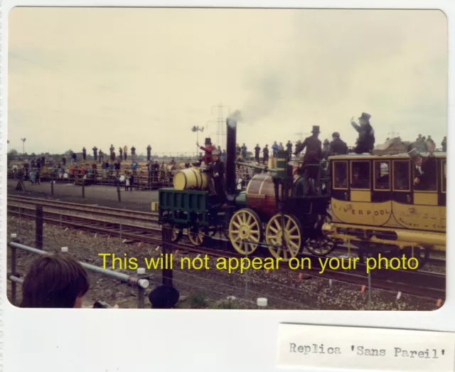 Photo Railway - Replica Sans Pareil at Rainhill Event 25/05/80