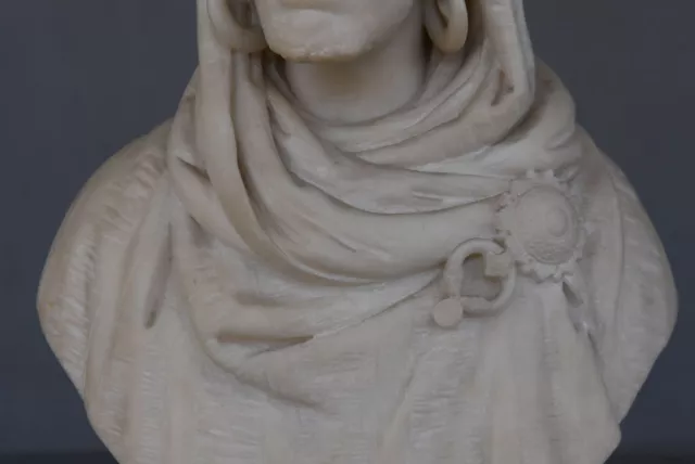 Bustes orientalistes en marbre de Carrare XIXème (paire) 6