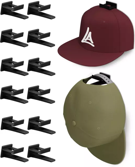 Perchero para pared organizador de sombreros para gorras de beisbol sin taladr