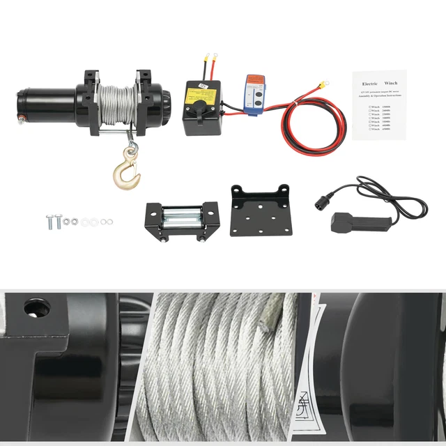 SanBouSi 45LBS 12V Elektrische Ankerwinde – Salzwassertauglich Mit Funkfernbedienung & 30 M Seil SanBouSi 45LBS 12V Elektrische Ankerwinde – Salzwassertauglich Mit Funkfernbedienung & 30 M Seil