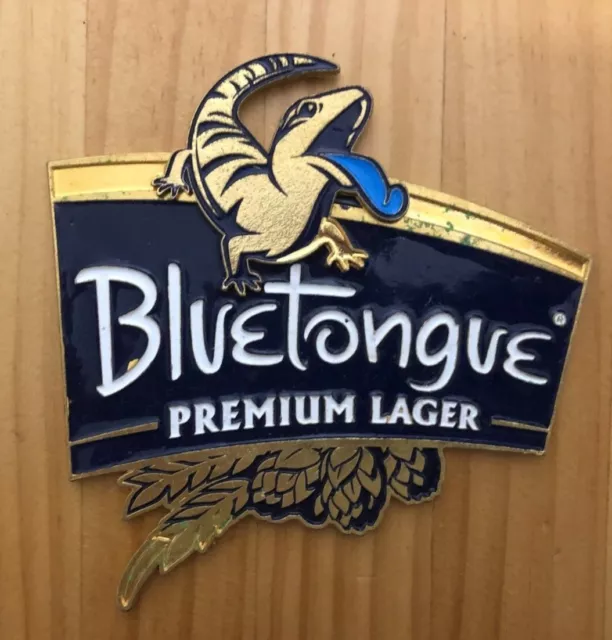 Bluetongue "Premium Lager" Beer Tap Badge