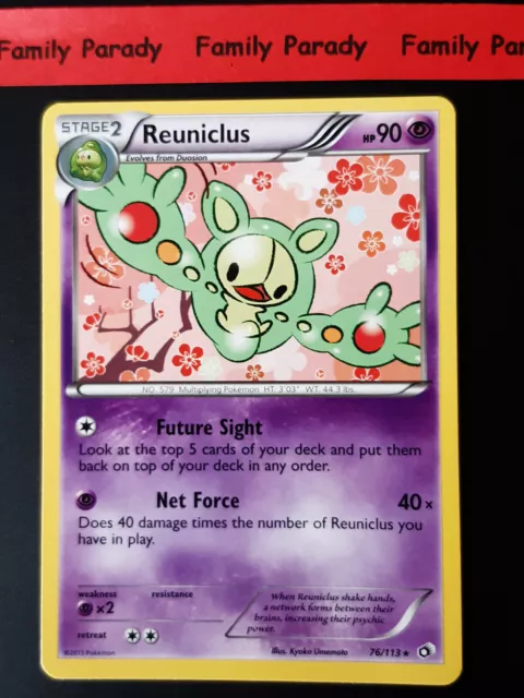 Reuniclus 90hp 76/113 Carte Pokemon Rare Legendary Treasures neuve