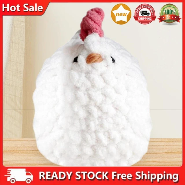 HANDMADE CROCHET CHICKEN Knitted Doll Kawaii Stuffed Animal Gifts for