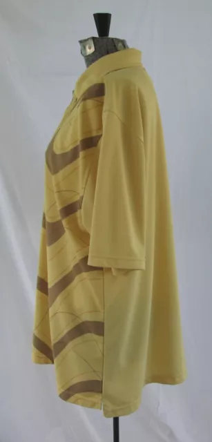 OAKLEY GOLF POLO style shirt men's XL light gold & tan polyester $14.99 ...
