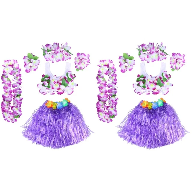 12 pz catene di fiori per donna abito da festa hawaii regalo hula gonna