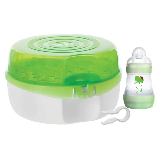 Baby Bottle Sterilizer, Microwave Steam Baby Bottle Sterilizer with  5-O