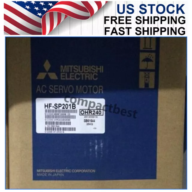 New Mitsubishi HF-SP201B AC Servo Motor Free Shipping One Year Warranty