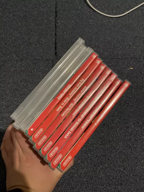10 Empty Nintendo Switch Game Cases.