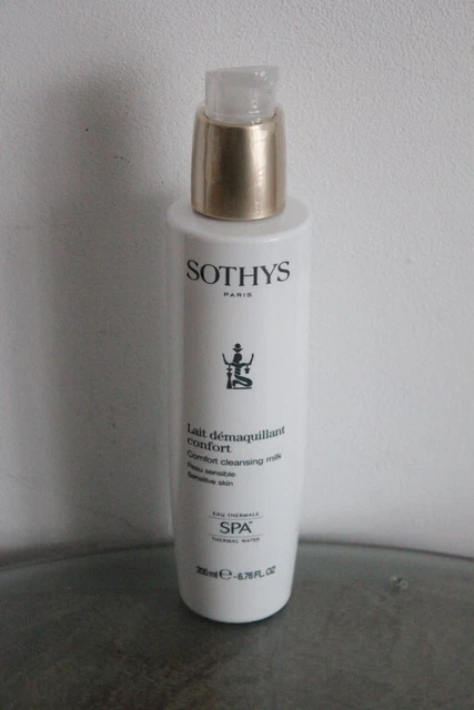Lait Démaquillant Sothys Paris Pour Peaux Sensibles à L'eau Thermale - 200 Ml, Neuf, Origine France