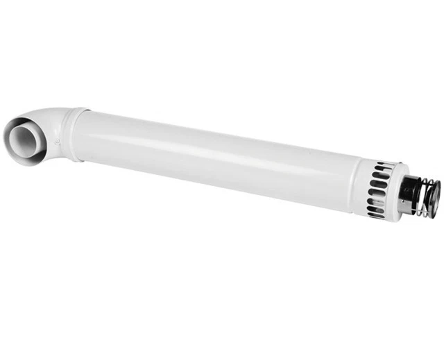 Kit Fumi Con Tubo E Curva Coassiale Per Scaldabagno Uso Interno Ø60/100   Rinnai