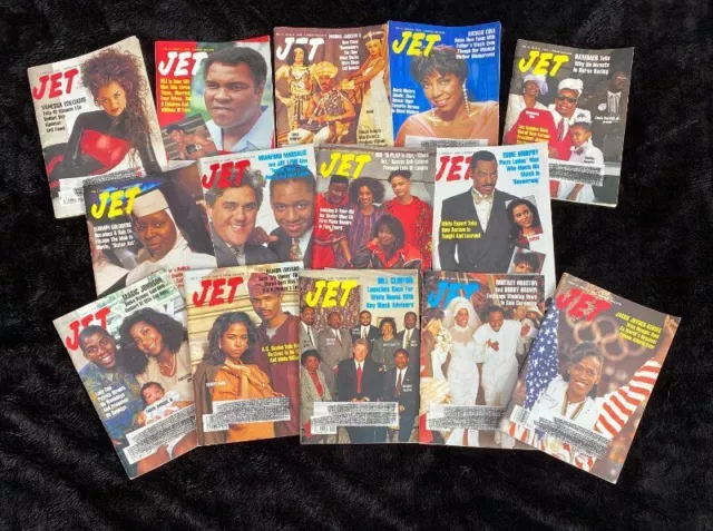 Vintage LOT OF 28: Jet Magazines, 1992