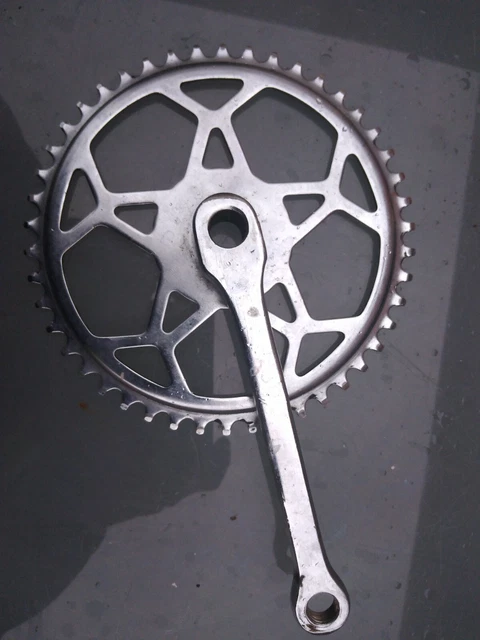 Pédalier double acier pedales vélo vintage 1930s France bike