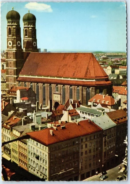 Postcard - View from the Peterskirche to the Liebfrauendom - Munich, Germany