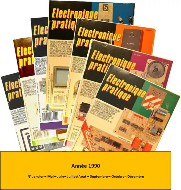 Lot de 14 revues Electronique Pratique, années 1980 à 1990