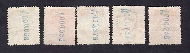 Spain 1920 5 stamps Mi#250-254 used CV=49$ 2
