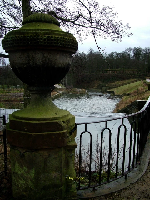 Photo 6x4 Waterfall joining The Cut to the river Dearne Haigh The Cut is  c2012